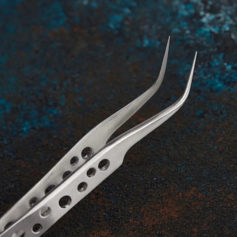 Пинцет изогнутый узкий 120мм Airy (блистер) REXANT - Фото 3