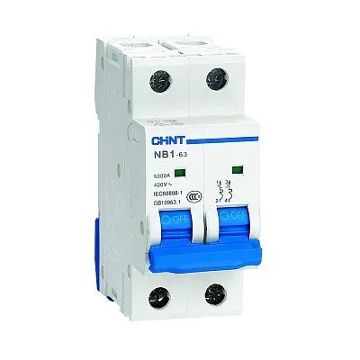 Автоматический выключатель NB1-63 2P 32A 6кА х-ка C (DB) (R) CHINT