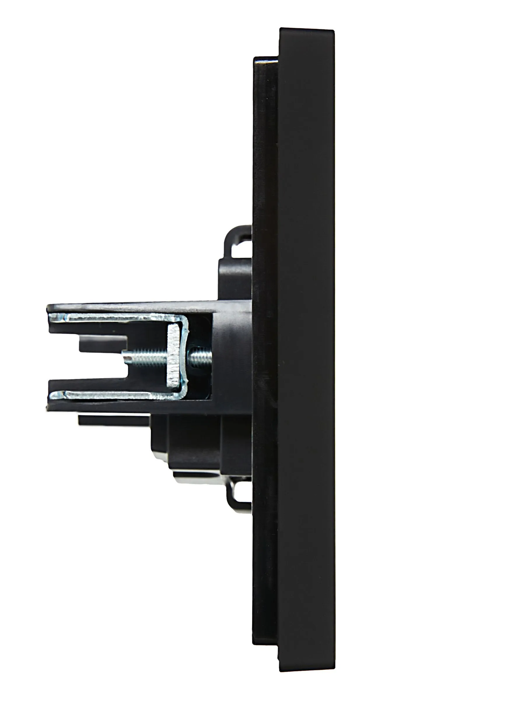 FORTE&PIANO Розетка 1-местная без заземления с защитными шторками винтовое крепление 10А FP117 черный IEK - Фото 5