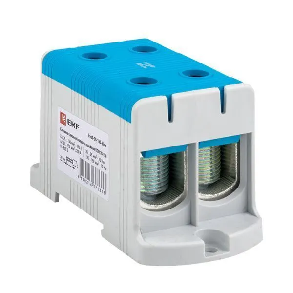 Клемма двойная КСВ 35-150 cиняя EKF - Фото 2
