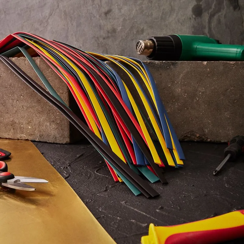 Набор термоусаживаемых трубок ТУТ нг 8,0/4,0мм, пять цветов, упаковка 50 шт. по 1м REXANT - Фото 5