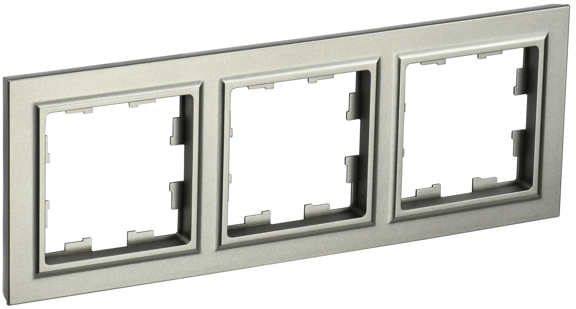 BRITE Рамка 3-местная РУ-3-БрШ шампань IEK