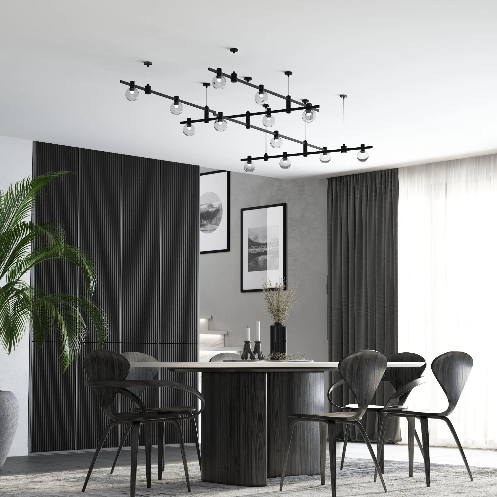 Esthetic Magnetic Подвесной комплект с вводом питания (тросовый) 85154/00 - Фото 13