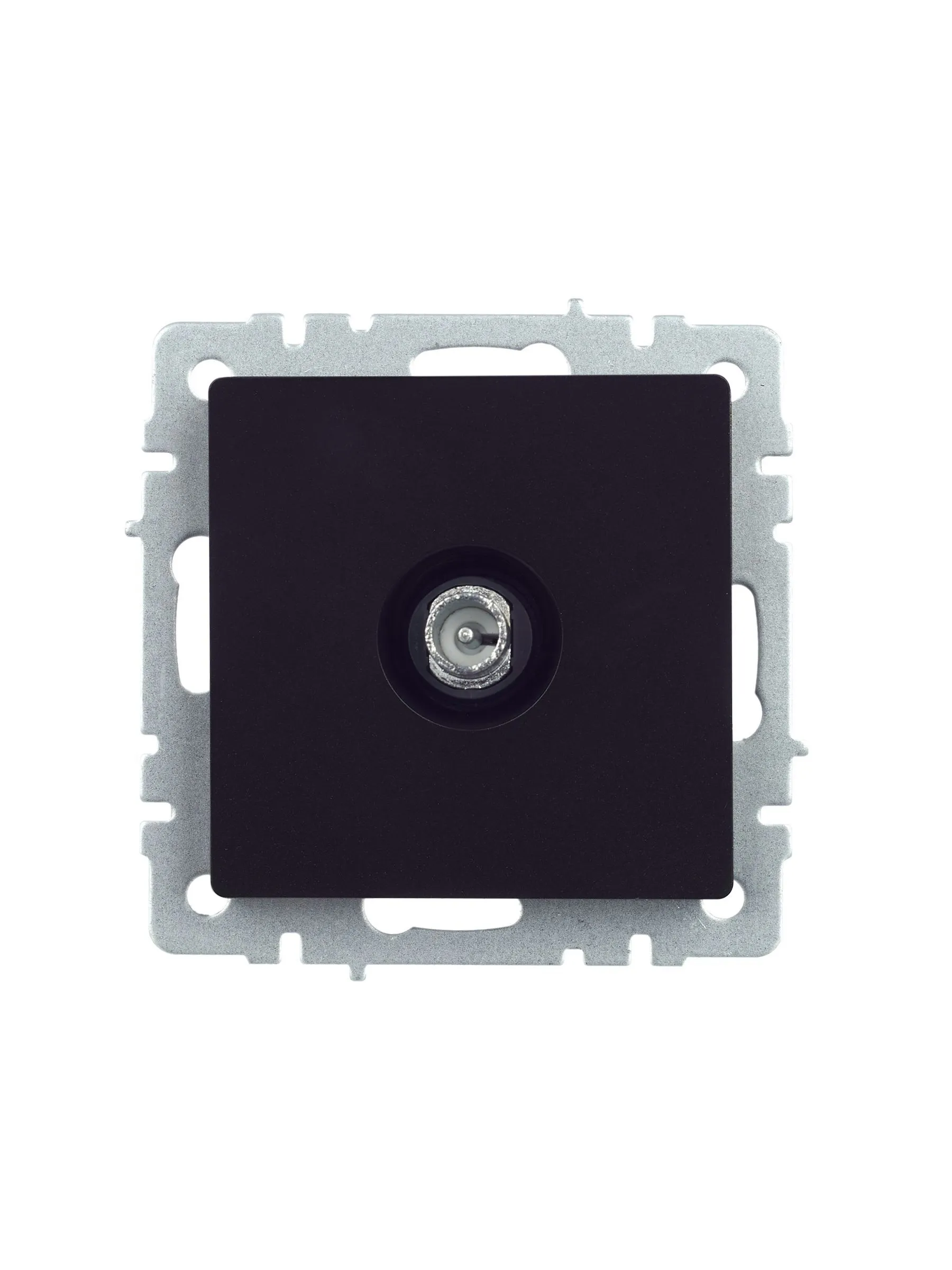 BRITE Розетка TV проходная РТВ10-0-БрЧ черный IEK - Фото 3