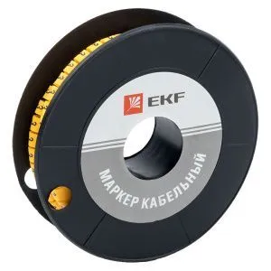Маркер кабельный 2,5 мм2 "3" (1000 шт.) (ЕС-1) EKF plc-KM-2.5-3