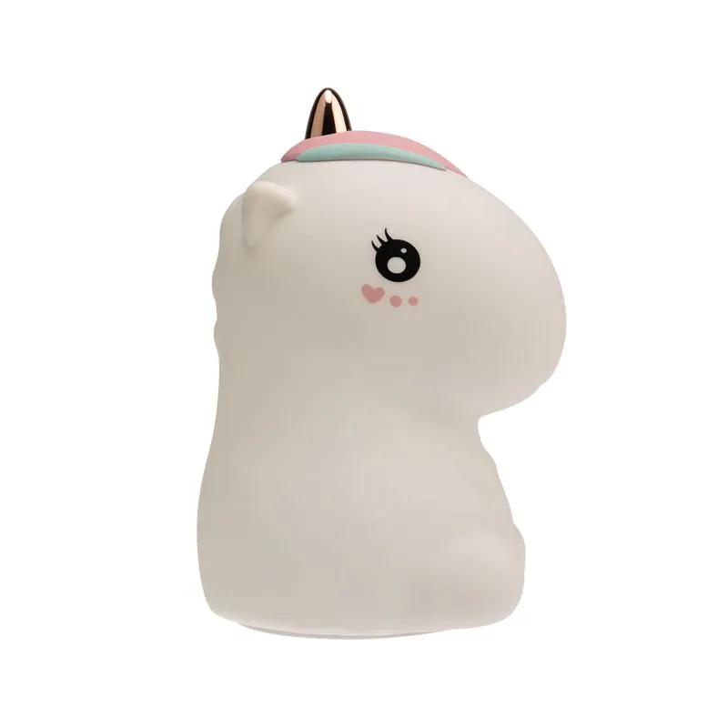 Силиконовый ночник Единорог USB с 3 режимами, RGB-свечение NEON-NIGHT - Фото 5