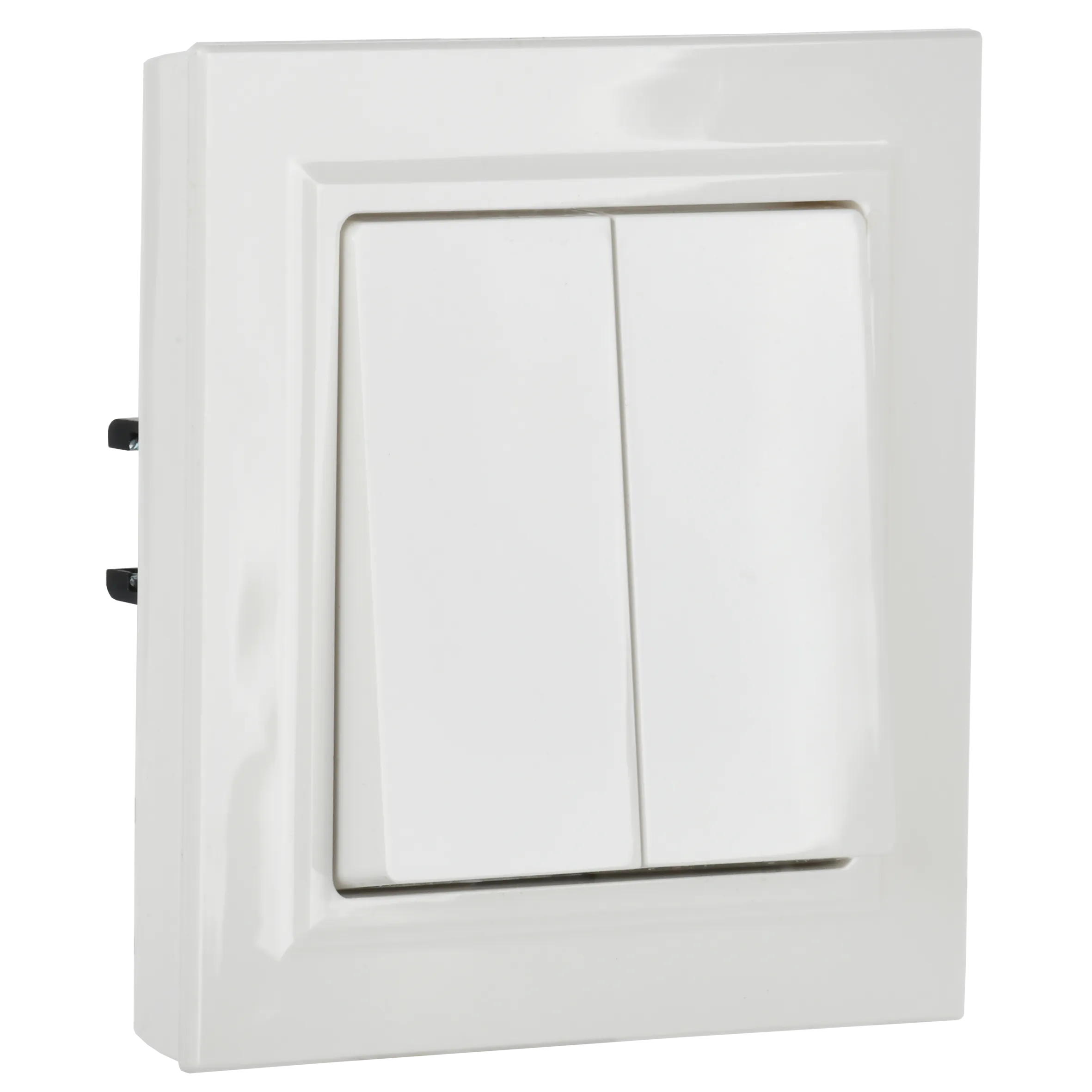 BRITE Выключатель 2-клавишный проходной 10А ВС10-2-6-БрБ белый IEK - Фото 7