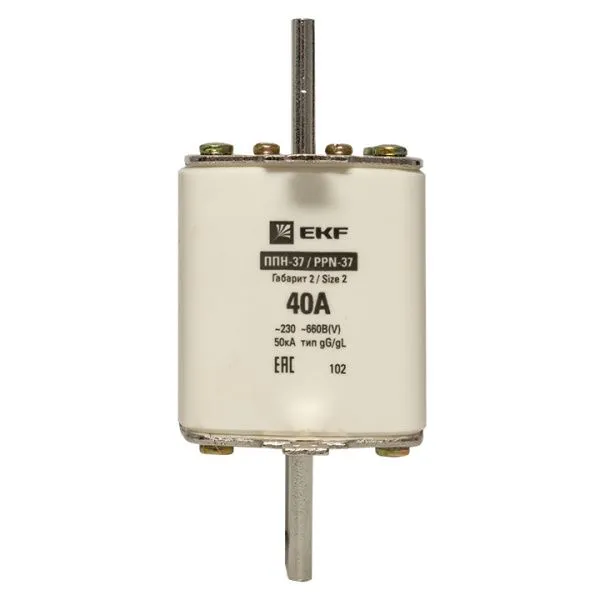 Плавкая вставка ППН-37 400/40А габарит 2 EKF