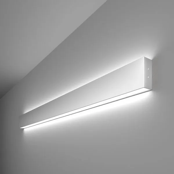 Светильник светодиодный линейный накладной двусторонний 103см 40Вт 6500K матовое серебро 101-100-40-