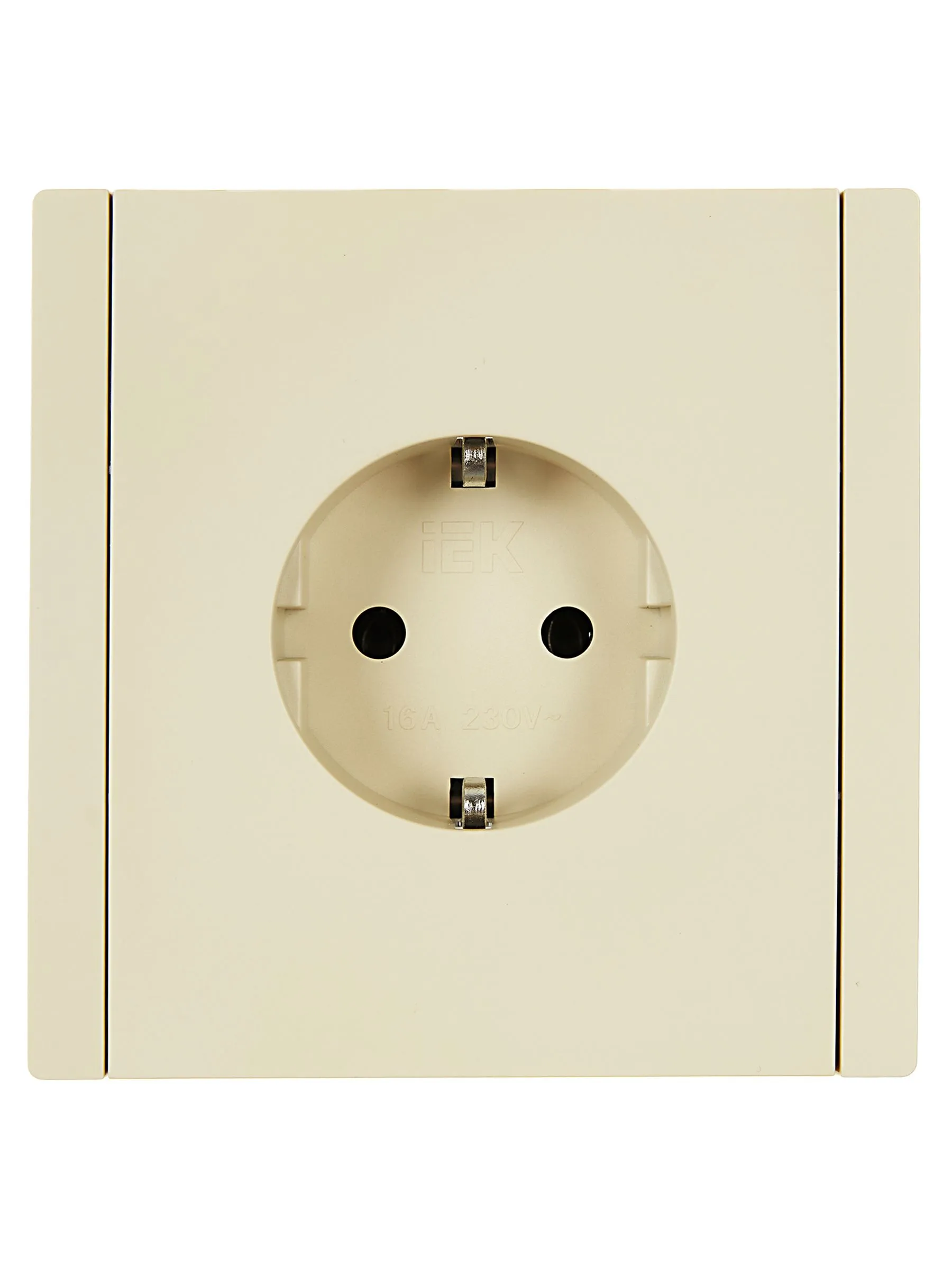 FORTE&PIANO Розетка 1-местная с заземлением без защитных шторок винтовое крепление 16А FP416 ваниль IEK - Фото 6