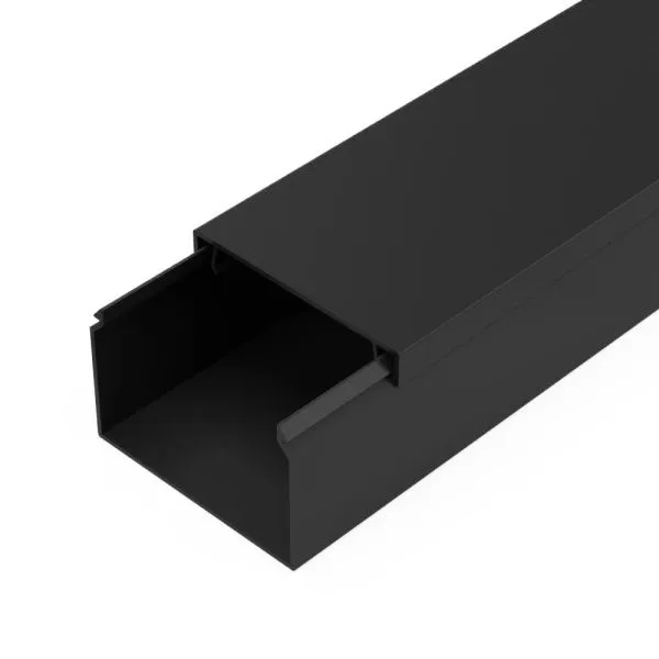 Кабель-канал черный 2-й замок в п/э 60х40 мм (18 м/уп) Промрукав