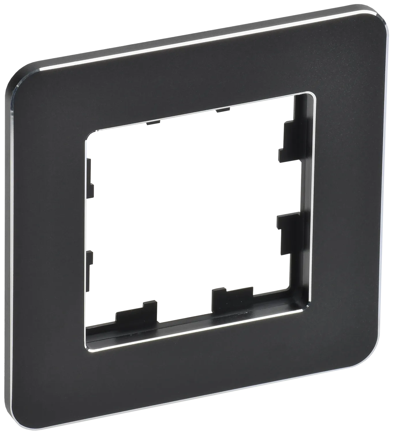 BRITE Рамка 1-местная РУ-1-1-Бр металл черный RE IEK