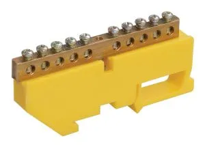 Шина PE "земля" на DIN-изол ШНИ-6х9-22-Д-Ж IEK YNN10-69-22D-K05