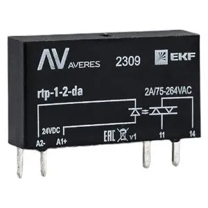 Реле твердотельное однофазное RTP 2 А, для разъема РM slim 23/1 EKF rtp-1-2-da