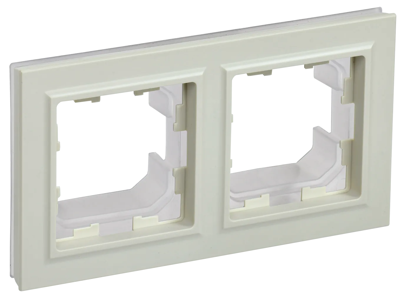 BRITE Рамка 2-местная IP44 РУ-2-БрКр-44 бежевый IEK