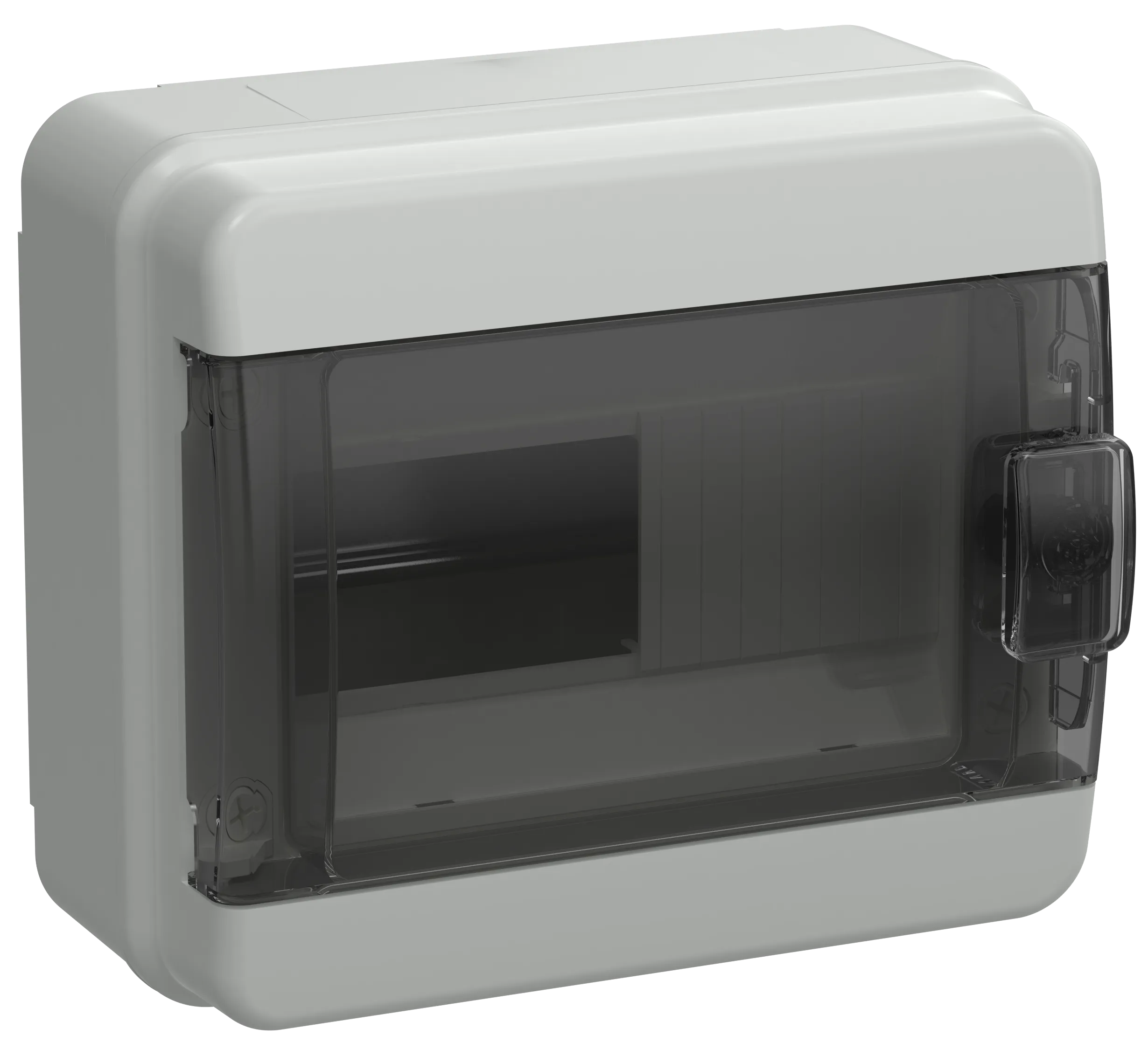 TEKFOR Корпус пластиковый КМПн-8 IP65 черная прозрачная дверь IEK TF5-KP72-N-08-65-K03-K02