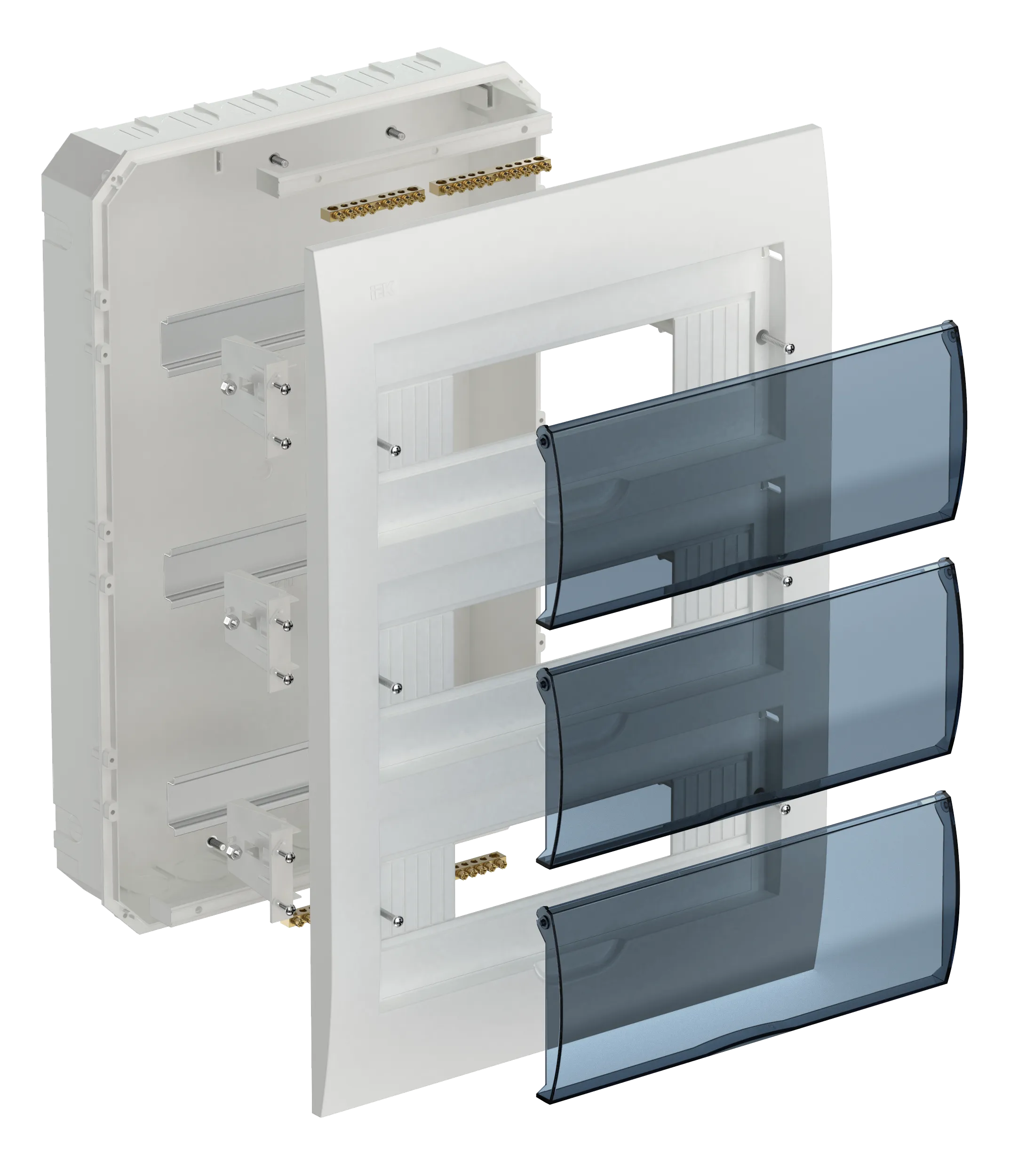 KREPTA 3 Корпус пластиковый ЩРВ-П-36 IP41 белый IEK - Фото 2