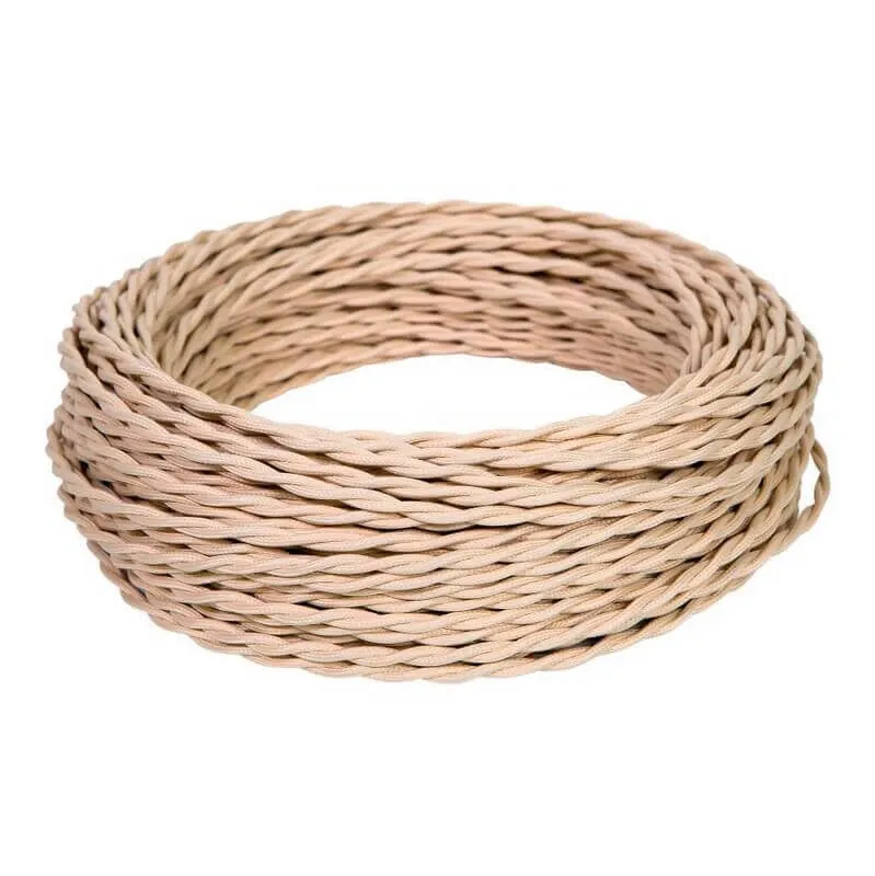 Провод монтажный витой ПВХ 3х2,5мм, цвет - слоновая кость (бухта 5м), ТМ "МЕЗОНИНЪ" GE70114-02