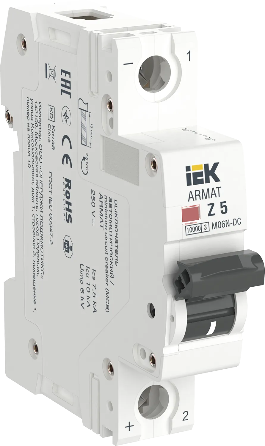 ARMAT Автоматический выключатель M06N-DC 1P Z 5А IEK