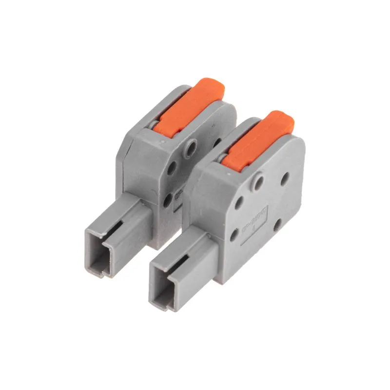 Клемма СМК 222-421R проходная разъемная 1 полюс серая 0,2-2,5/4мм² (50 шт/уп) REXANT - Фото 4