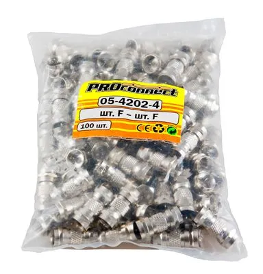 Переходник штекер F – штекер F PROconnect - Фото 3