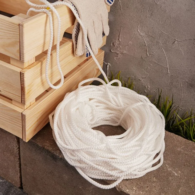 Шнур с сердечником 5 мм 50 м белый REXANT - Фото 2