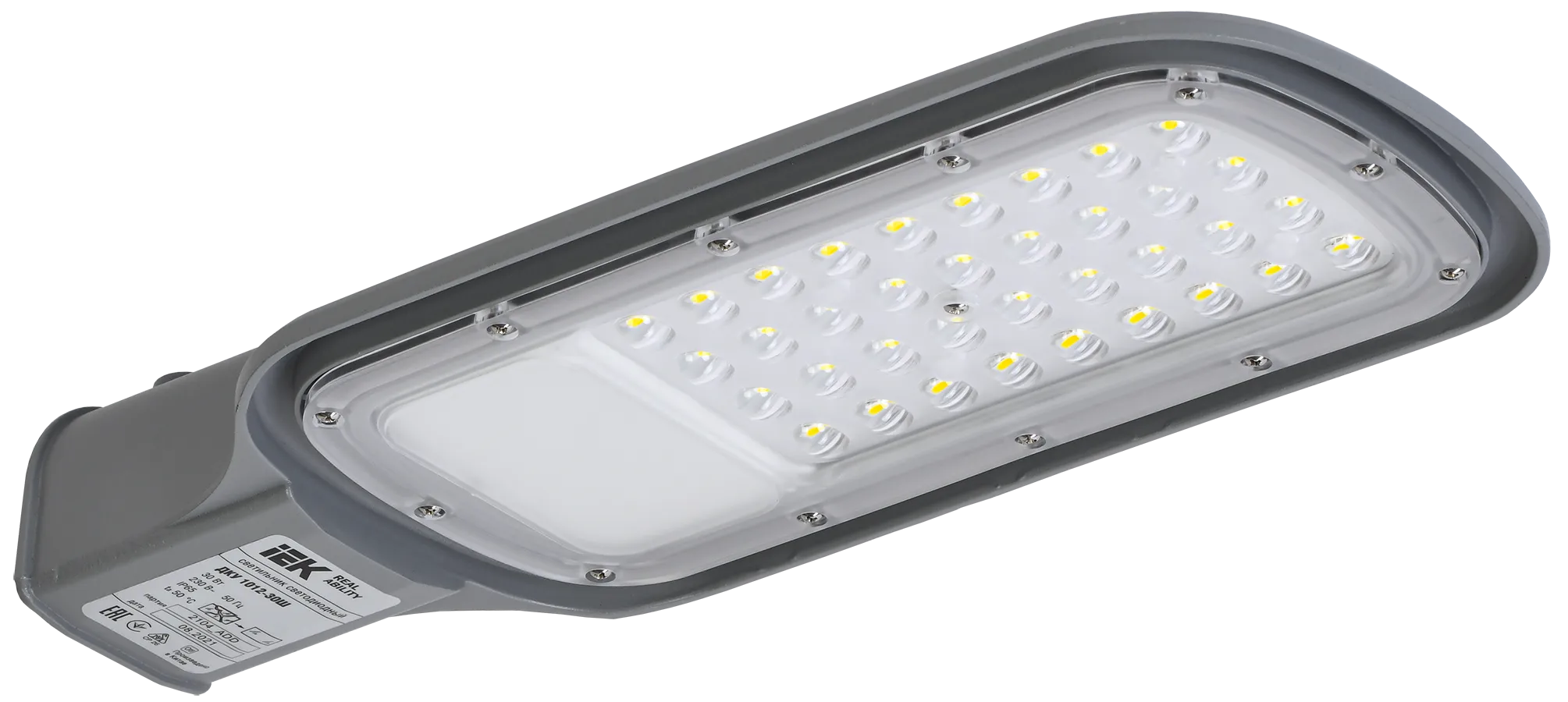 Светильник светодиодный консольный ДКУ 1012-30Ш 5000К IP65 серый IEK