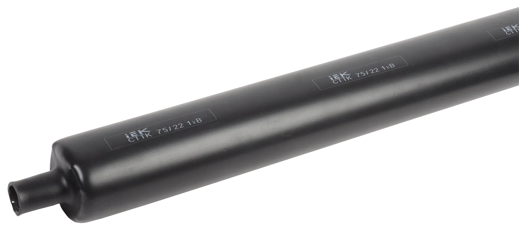 Термоусаживаемая трубка СТТК 75/22 3:1 черная с клеем 1м IEK