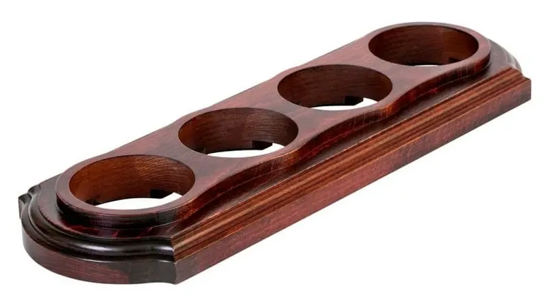 Рамка  четырехместная "Элегант" , цвет - красное дерево, ТМ "МезонинЪ" GE70704-27