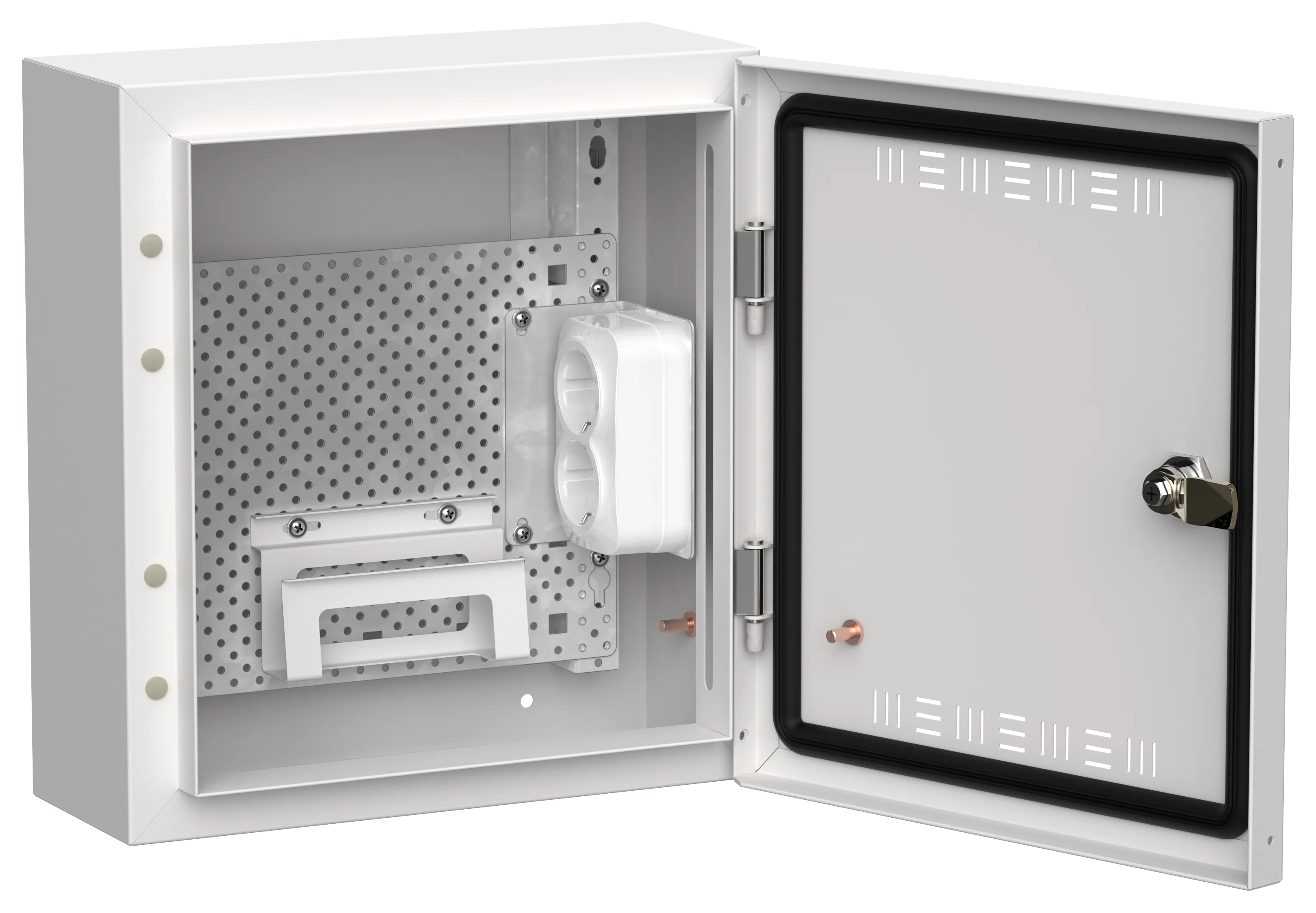 TITAN 5 Корпус мультимедиа ЩРн-12 (1х12) 335х310х140мм IP30 белый IEK TI5-51-N-012-30