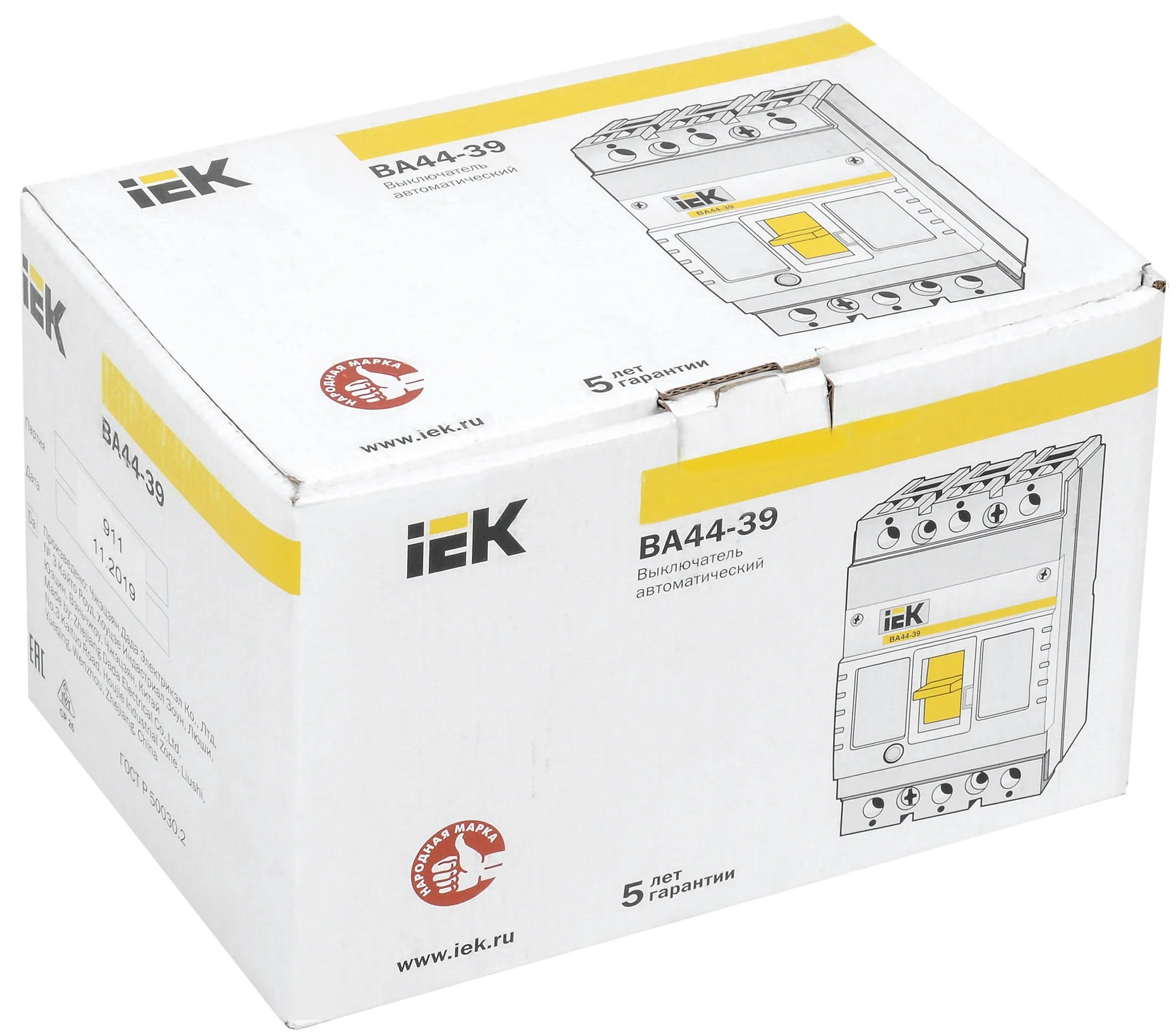 Выключатель автоматический ВА44-39 3Р 630А 35кА IEK - Фото 2