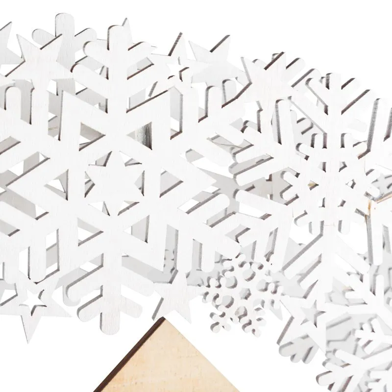 Деревянная фигурка с подсветкой Рождественская сказка 44,5x6x24 см - Фото 5