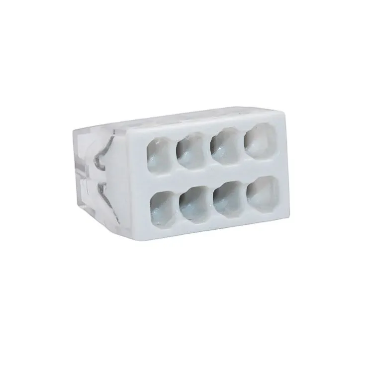 Клемма строительно-монтажная CMK-208 белый, 8-проводная (50шт/уп) DEKRON - Фото 5