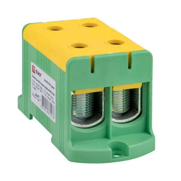 Клемма двойная КСВ 35-150 желто-зеленая EKF - Фото 3