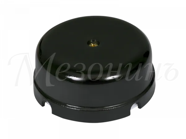 Коробка распределительная фарфоровая D80мм, высота 33мм, IP20, цвет - черный, ТМ "МЕЗОНИНЪ" GE70235-