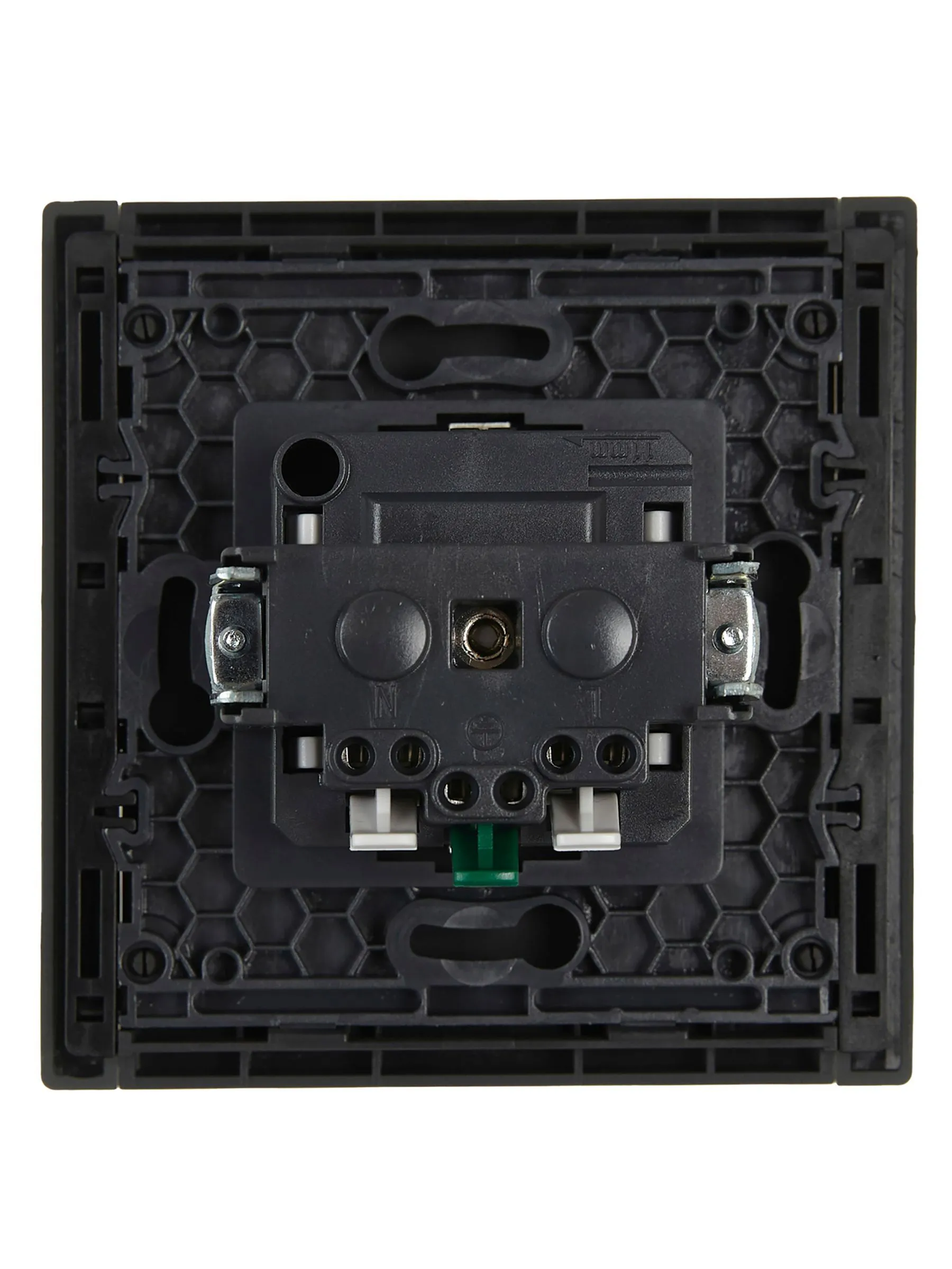 FORTE&PIANO Розетка 1-местная с заземлением с защитными шторками безвинтовое крепление 16А FP313 серый IEK - Фото 6