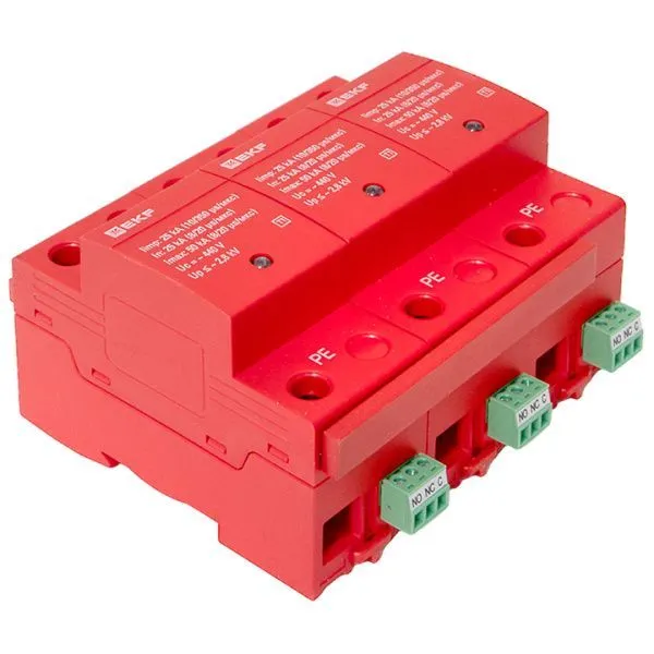 УЗИП Класс 1 Iimp 25kA (10/350μs) 3P EKF - Фото 8