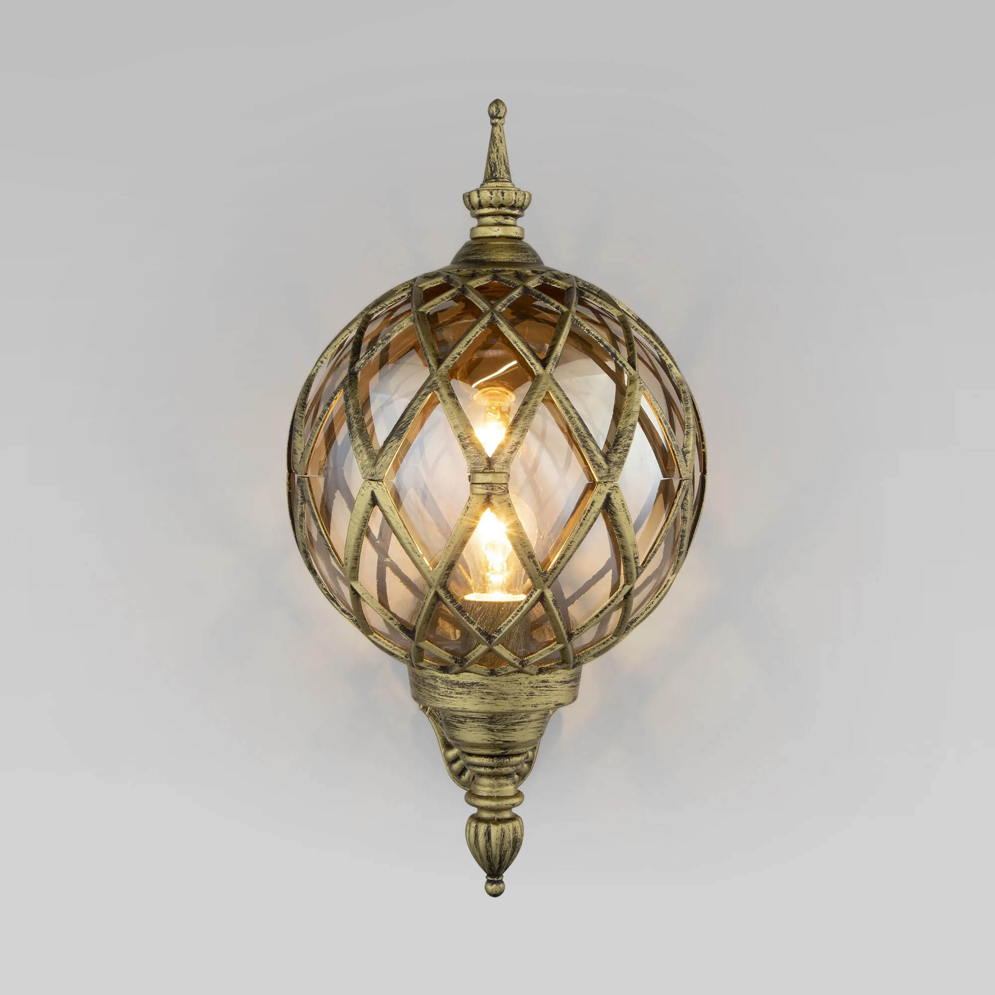 Светильник уличный настенный IP44 Sirius U черное золото Elektrostandard - Фото 2