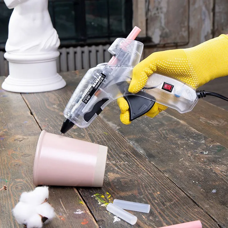 Пистолет клеевой, 60Вт, Ø11мм, ПРОЗРАЧНЫЙ корпус, с кнопкой, блистер REXANT - Фото 2