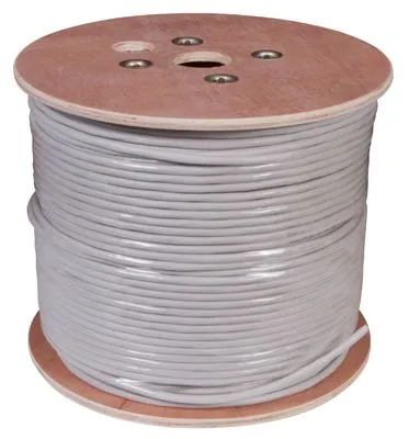 Кабель витая пара U/UTP, CAT 5е, PVC, 10PR, 24AWG, INDOOR, SOLID, серый, 305м, РФ REXANT - Фото 2