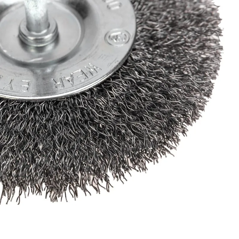 Щетка дисковая для дрели, витая стальная проволока, 100мм KRANZ - Фото 5