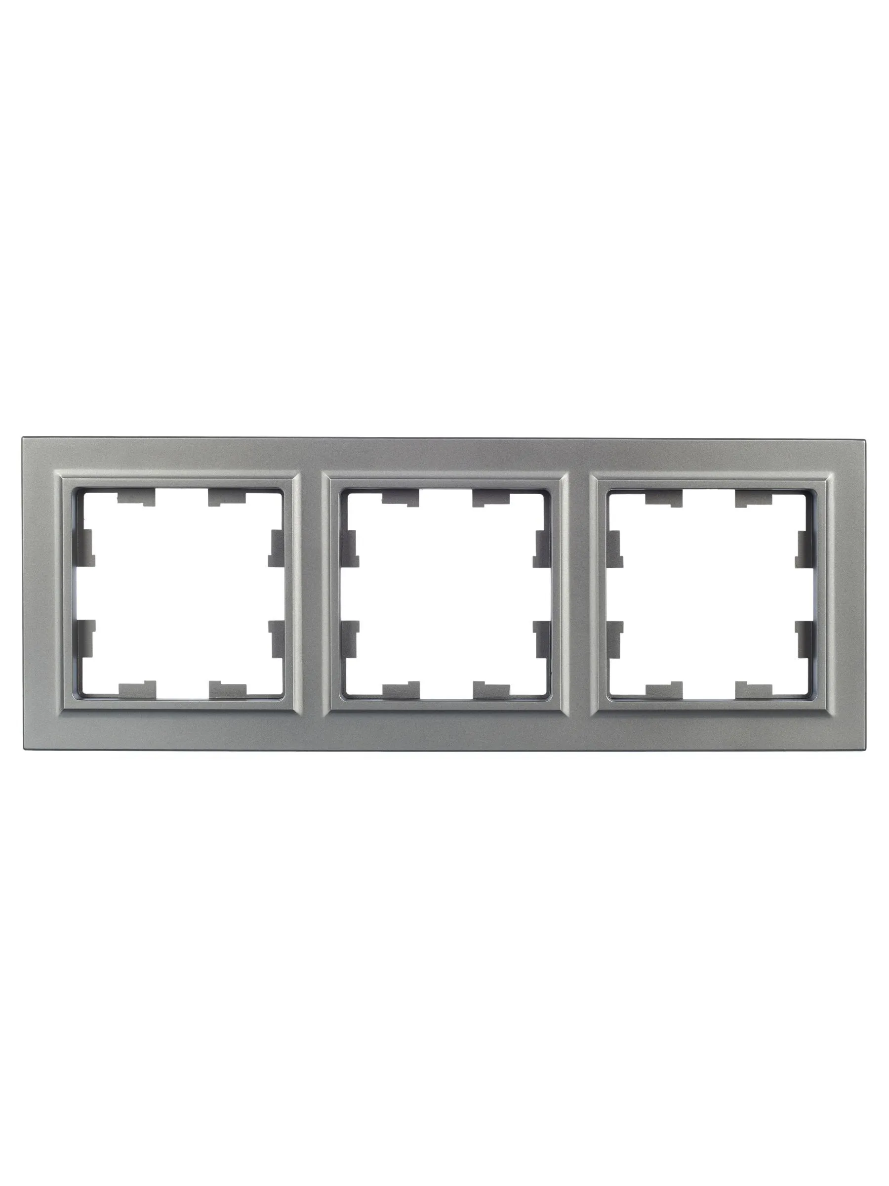 BRITE Рамка 3-местная РУ-3-БрС сталь IEK - Фото 2