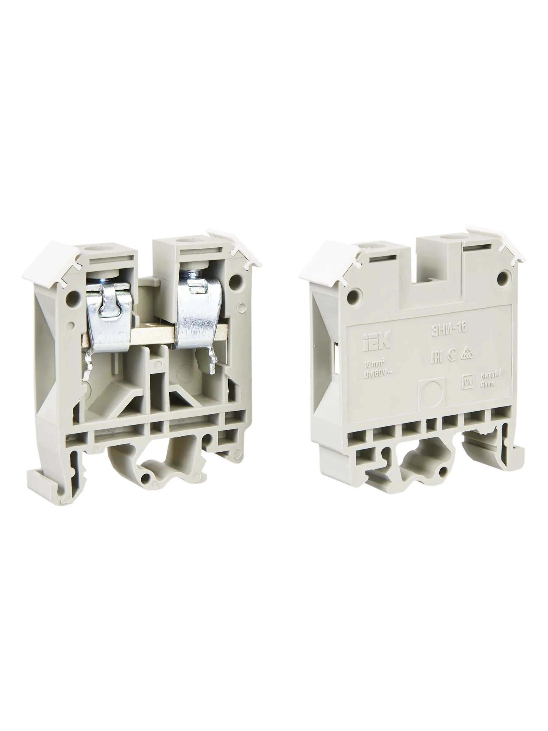 Зажим наборный ЗНИ-16мм2 (JXB100) серый IEK - Фото 2