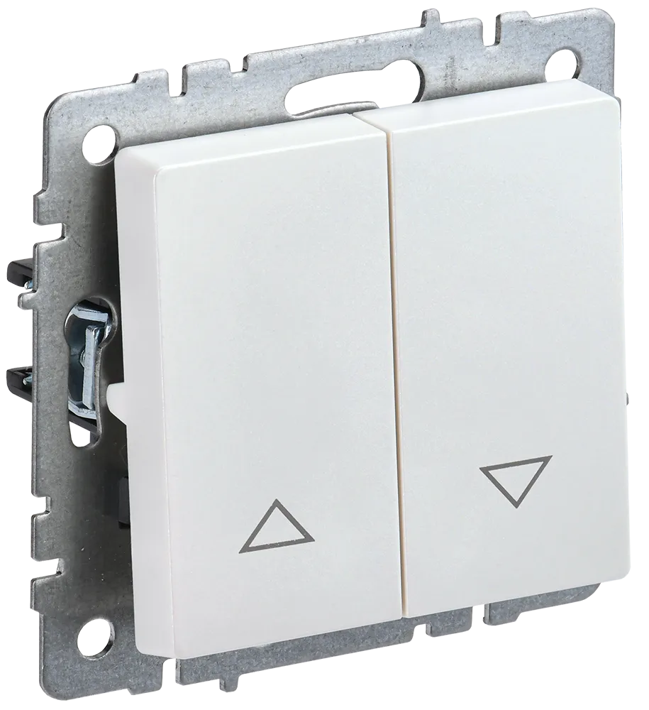 BRITE Выключатель жалюзи 10А ВС10-1-5-БрЖ жемчуг IEK BR-V15-0-10-K36