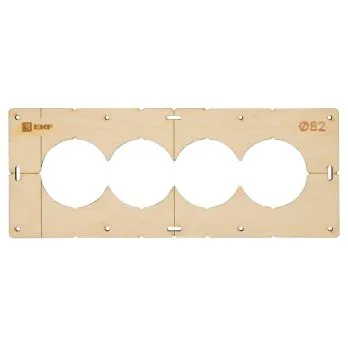 Шаблон для подрозетников c 4 отв. диам. 82 мм EKF Expert