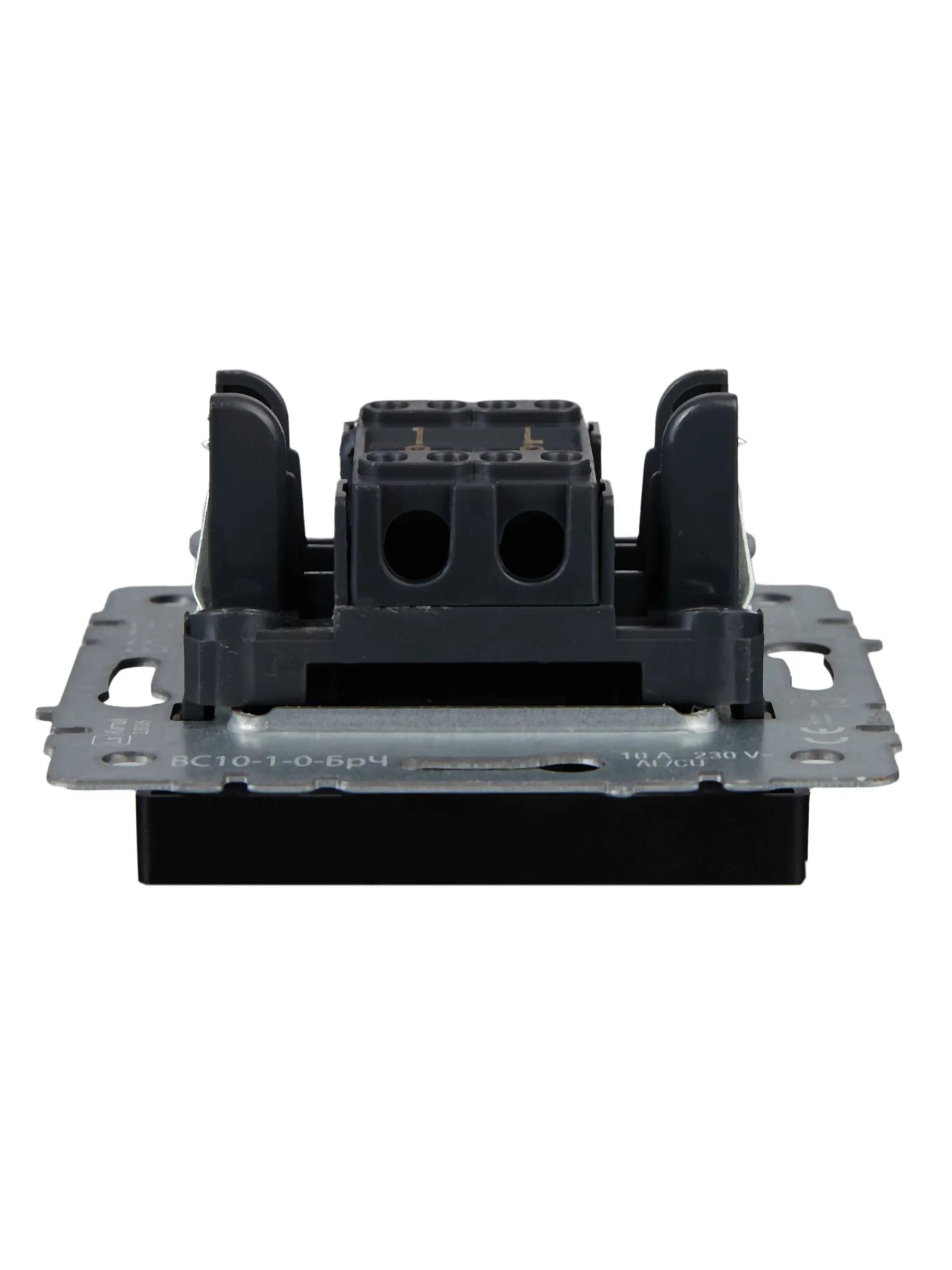 BRITE Выключатель 1-клавишный 10А ВС10-1-0-БрЧ черный IEK - Фото 6