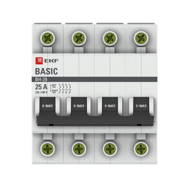 Выкл. нагрузки 4P 25А ВН-29 Basic - Фото 2