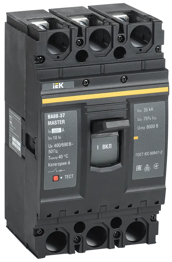 Выключатель автоматический ВА88-37 3Р 250А 35кА MASTER IEK SVA40-3-0250-02