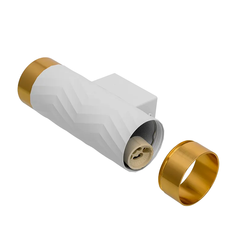 Накладной светильник WOLTA WSL-GU10/W09WG IP20 под лампу GU10 Белый/золото LINEA D55x170 1/30 - Фото 6