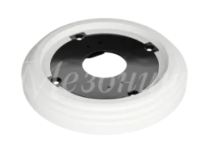 Рамка одноместная пластиковая, D 92x14 мм, цвет - белый, серия УСАДЬБА, ТМ МЕЗОНИНЪ GE30701-01